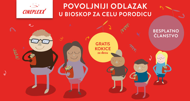 Povoljniji odlazak u bioskop za celu porodicu