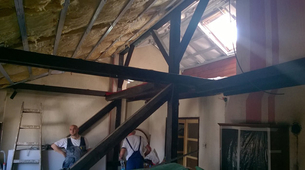 Ursa izolacija kosog krova u domu pobednika nagradnog konkursa