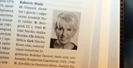 Maja Rakovic deo enciklopedije uspešnih ljudi Srbije