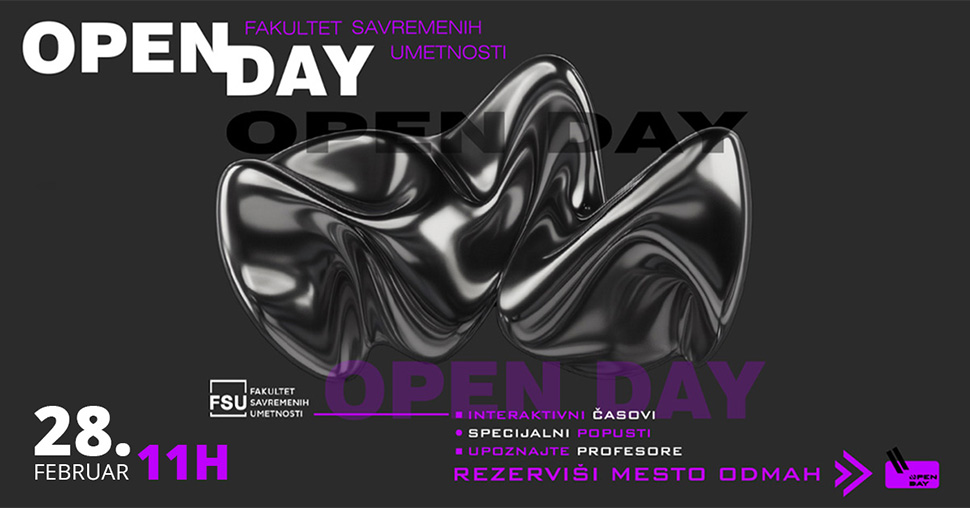 FSU Open Day: Započni kreativnu karijeru