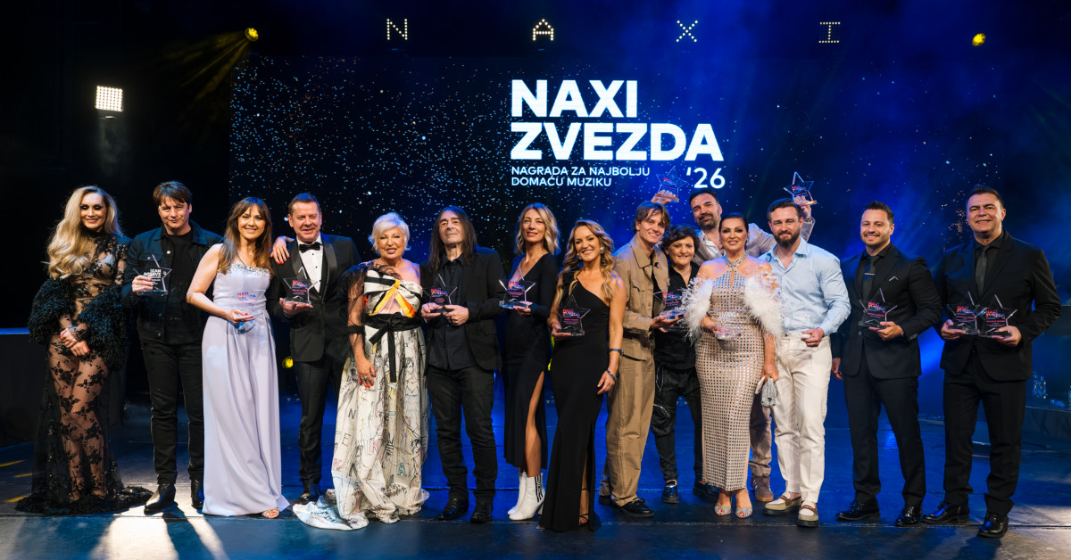 Dodela Naxi Zvezda 2026: Veče za pamćenje uz najpoznatija imena regionalne pop i rok muzike