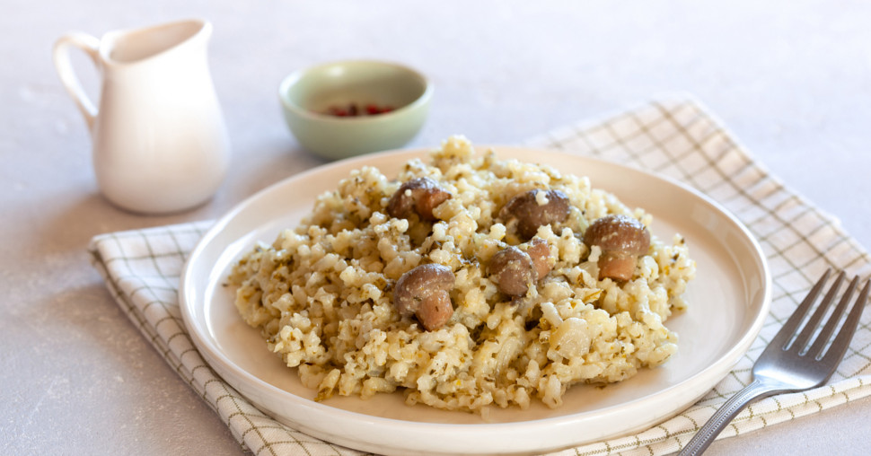 Rižoto sa pečurkama u vinu