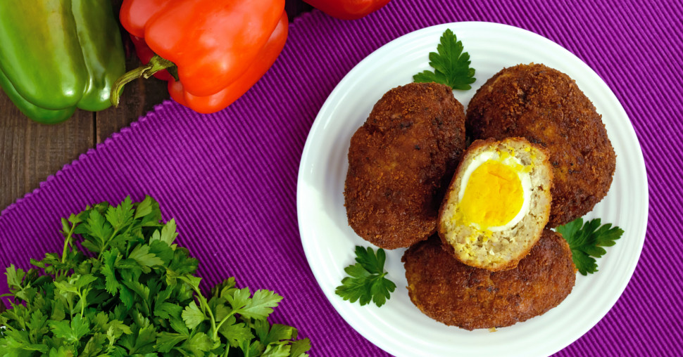 Mini ćufte od mesa sa kuvanim jajetom