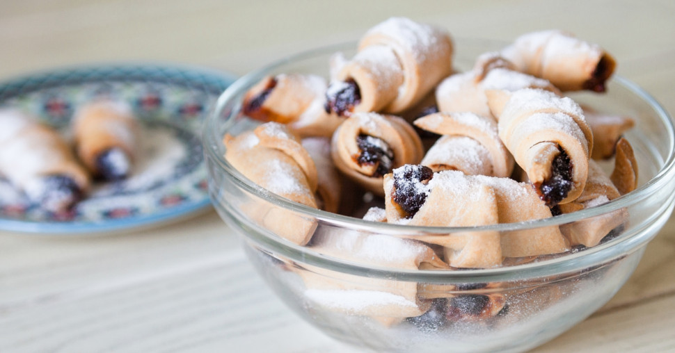 Mekane kiflice sa džemom od šljiva