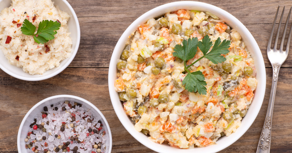 Posna ruska salata sa ribom