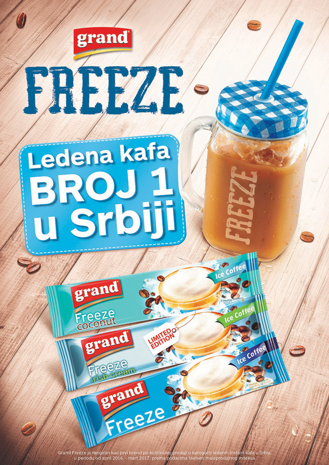 Leto uz najbolju ledenu kafu – Grand Freeze