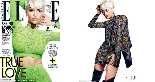 Rita Ora na naslovnici Elle magazina