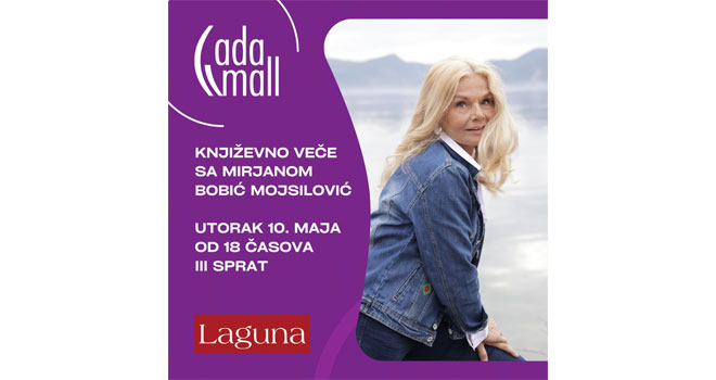 Književno veče sa Mirjanom Bobić Mojsilović u Ada Mallu