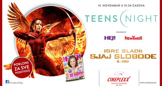 Teens night u Cineplexx bioskopima