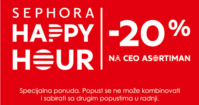 Sephora Happy Hour u Beogradu i Novom Sadu