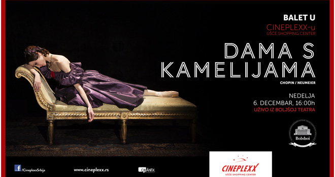 Dama s kamelijama Boljšoj teatra u Cineplexx-u