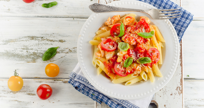 Pene pasta s svežim povrćem