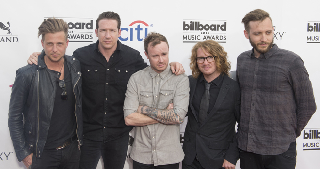 One Republic nastupa na MTV EMA