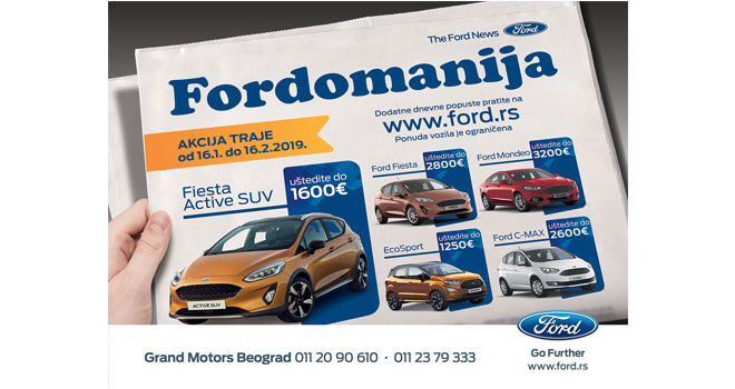 Fordovi modeli mesec dana po izuzetnim cenama