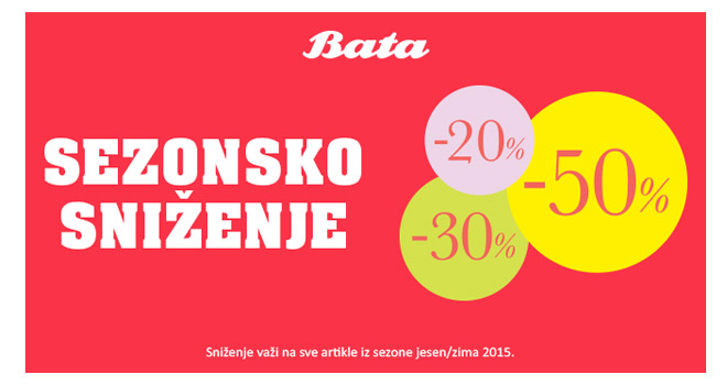 Bata sezonsko sniženje cena
