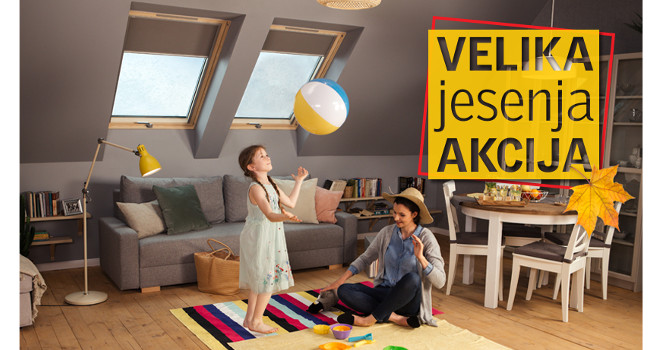 VELUX krovni prozori na jesenjoj akciji