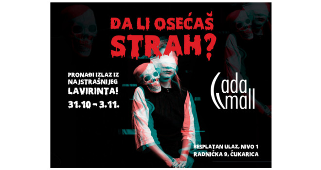 Noć veštica u Ada Mall-u: Lavirint strave i užasa