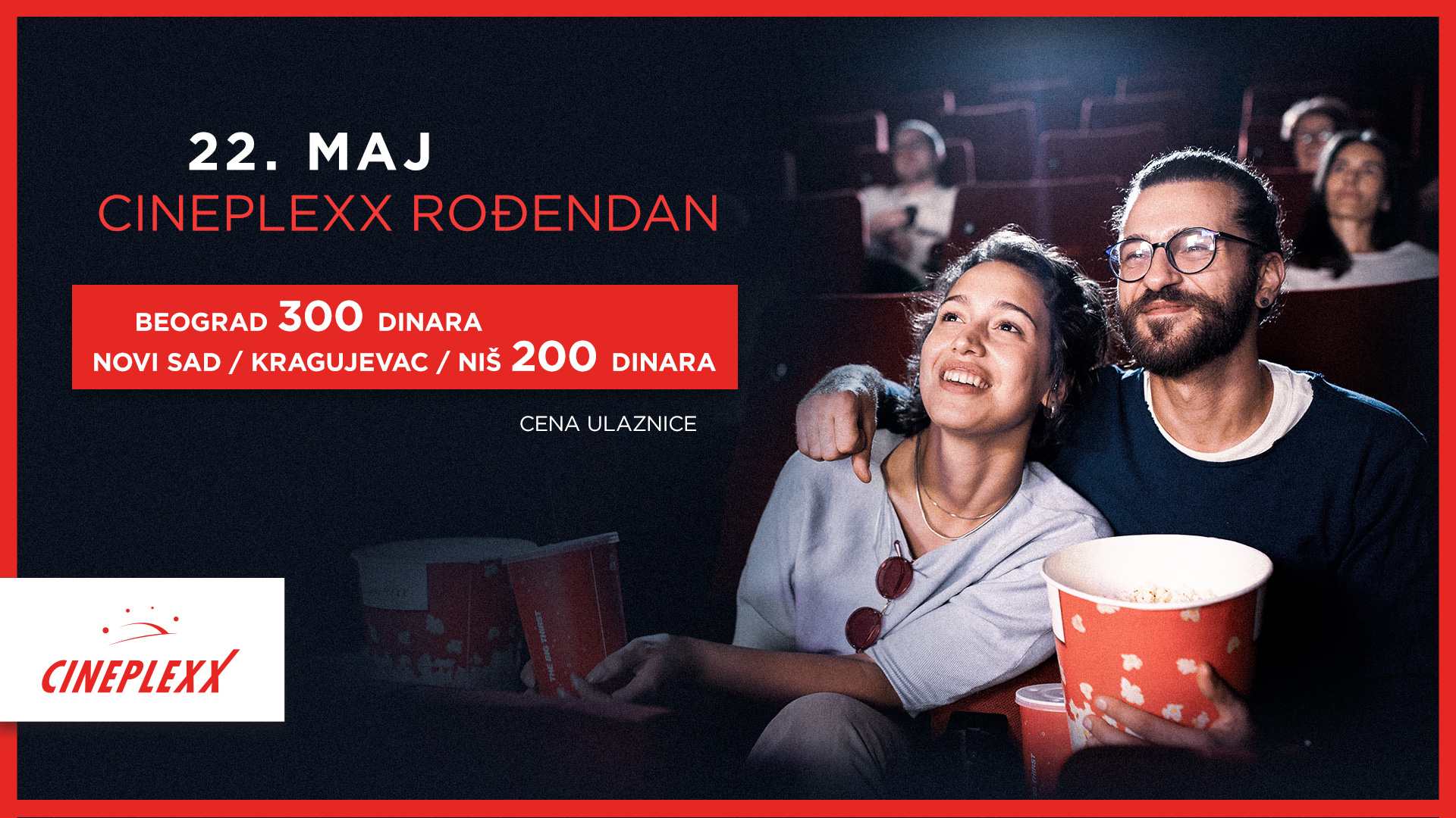 Cineplexx bioskopi slave rođendan 22. maja