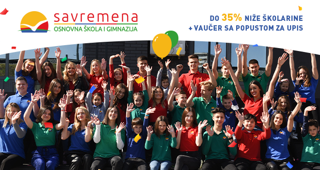 Savremena za svoj rođendan poklanja do 35% niže školarine i vaučer sa popustom za upis