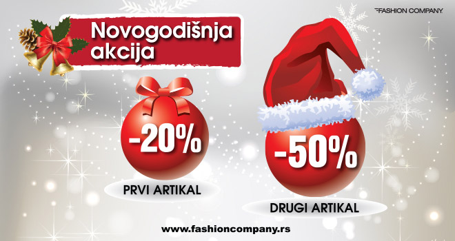Prvi artikal -20%, drugi artikal -50%