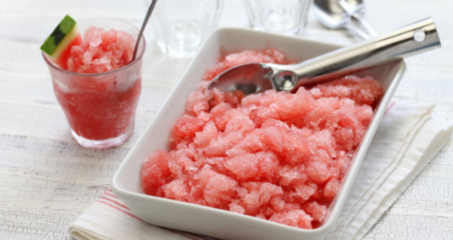 Granita od lubenice i nektarina