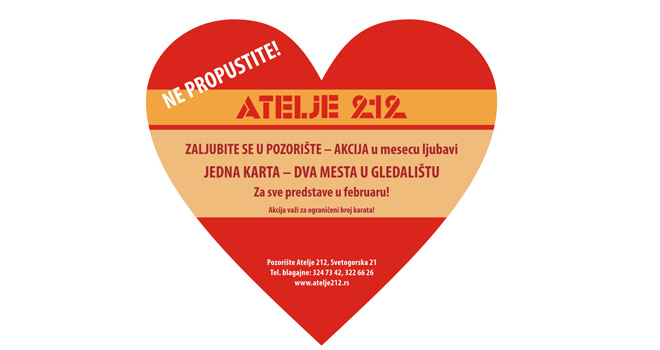 I Atelje slavi ljubav: Posebna akcija u februaru