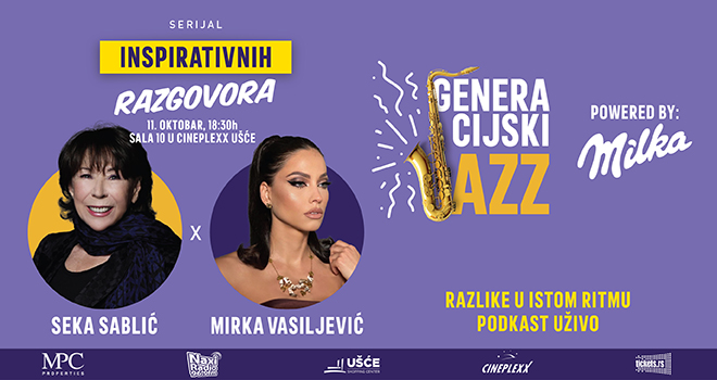 Generacijski Jazz powered by MILKA: Seka Sablić i Mirka Vasiljević u petoj epizodi!