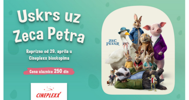 Uskrs sa Zecom Petrom u Cineplexx bioskopima