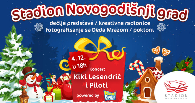 Uz Stadion Novogodišnji grad kreće čarolija