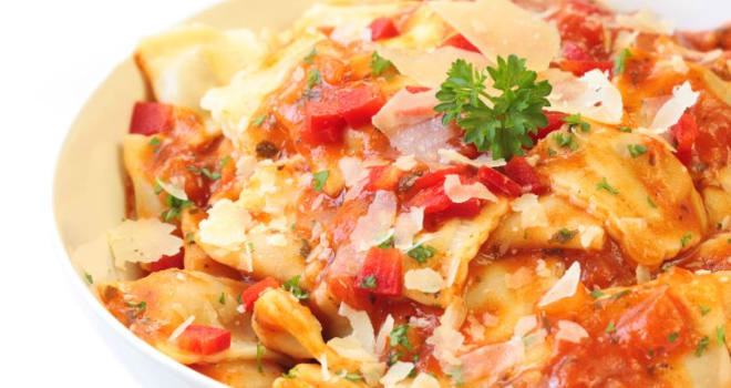 Zapečeni ravioli sa povrćem