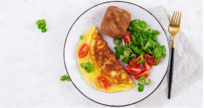 Omlet sa šunkom i sirom