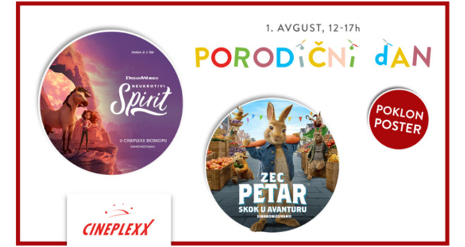 Cineplexx Porodični vikend uz sinhronizovane avanture
