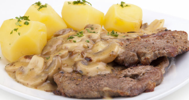 Lovačke šnicle sa pečurkama