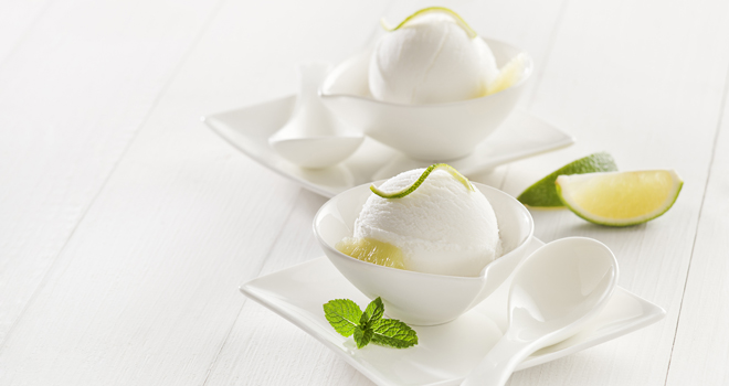Sladoled od limuna, limete i Matcha čaja