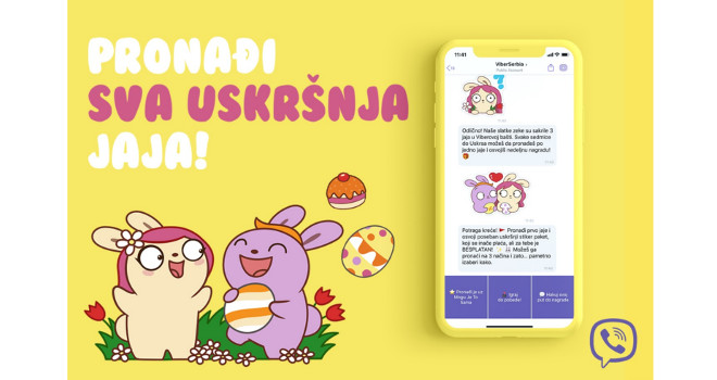 Nova praznična igra na Viberu - Velika potraga za uskršnjim jajima