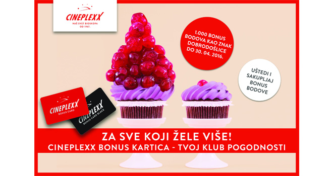 Za prave filmofile: Cineplexx bonus kartica