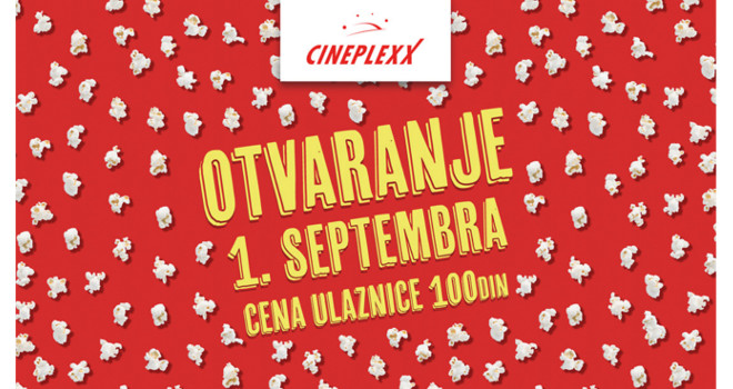 Cineplexx bioskopi počinju sa radom 1. septembra