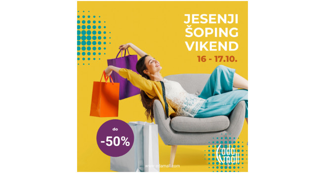 Jesenji šoping vikend u ADA MALL-u