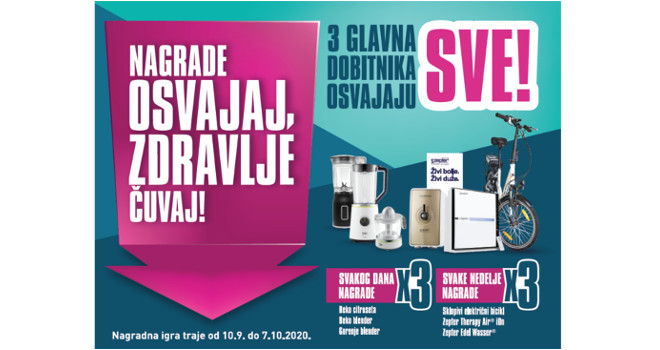 Nagrade osvajaj, zdravlje čuvaj