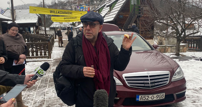 Paolo Virci stigao na Mećavnik: Predstavljena knjiga o Kusturici
