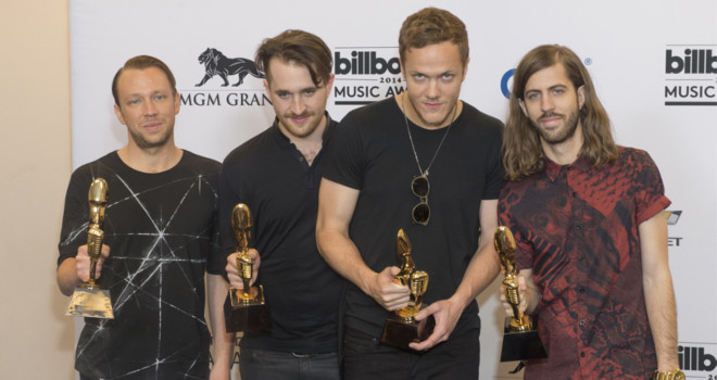 Imagine Dragons na ceremoniji finala Lige šampiona