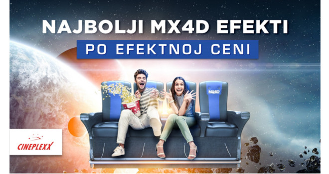 Najgledaniji filmovi u MX4D tehnologiji po sniženoj ceni ulaznice