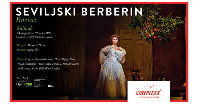 Seviljski berberin u bioskopu Cineplexx UŠĆE Shopping Center