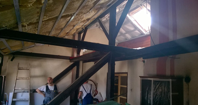 Ursa izolacija kosog krova u domu pobednika nagradnog konkursa