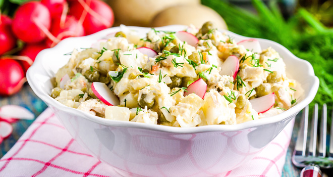 Mediteranska salata od krompira i maslina