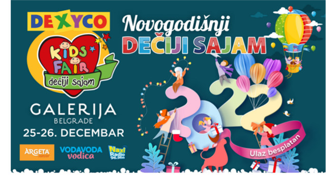 Novogodišnji Dexy Co dečji sajam 25. i 26. decembra