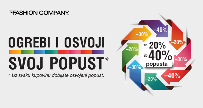 Fashion Company: Ogrebi i osvoji popust