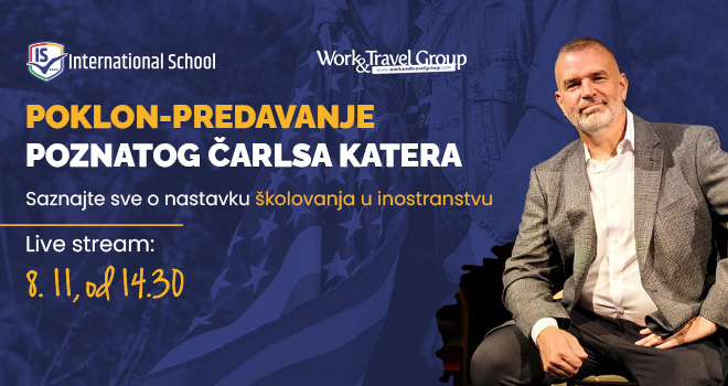International School poklanja online predavanje poznatog Čarlsa Katera!