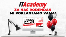 Velika rođendanska akcija ITAcademy: 40% popusta za prijave do nedelje