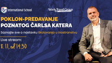 International School poklanja online predavanje poznatog Čarlsa Katera!